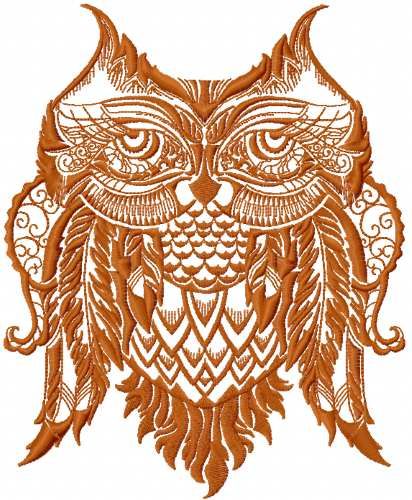 owl granny embroidery design 3