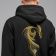 pullover hoodie with gold dragon embroidery design