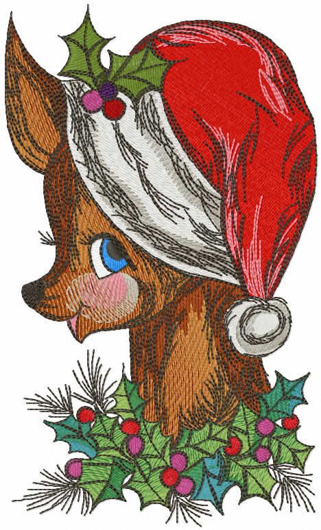Christmas is near embroidery design