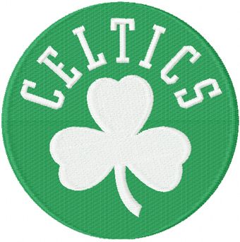 Boston Celtics alternate logo machine embroidery design
