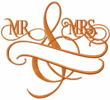Mr and Mrs monogram
