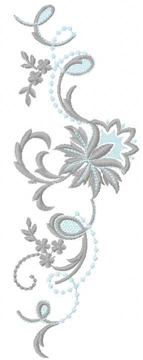 vintage flowers decoration free embroidery design