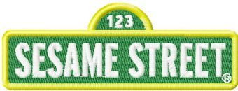 Sesame Street Logo machine embroidery design