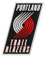 Portland Trail Blazers logo embroidery design