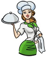 Waiter 2 embroidery design