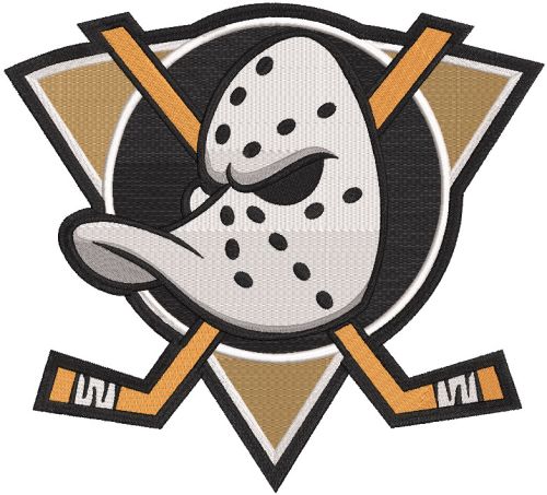 Anaheim Ducks jersey logo embroidery design