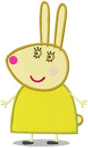 Rebecca Rabbit embroidery design