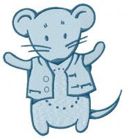 Cute little mouse 3 embroidery design
