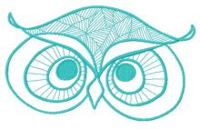 Autumn forest owl 3 embroidery design