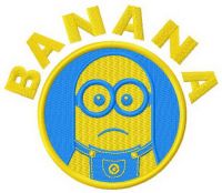 Banana embroidery design