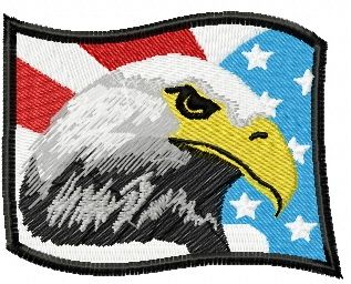 American eagle machine embroidery design