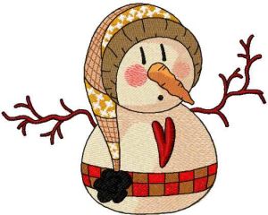 Vintage Snowball embroidery design