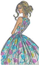 Before the fashion show embroidery design