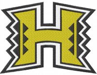 University Of Hawaii embroidery design