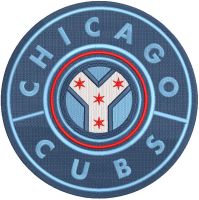 Chicago Cubs Wrigleyville City Connect logo embroidery design