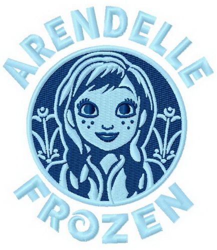 Arendelle Frozen machine embroidery design