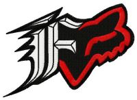 Fox racing Dakota logo 2 embroidery design