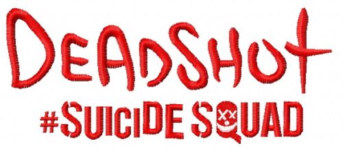 Suicide Squad Deadshot 3 machine embroidery design