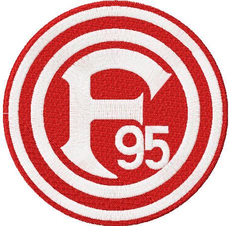 Fortuna Dusseldorf logo embroidery design