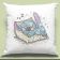 pillow with sleeping stitch sketch embroidery design