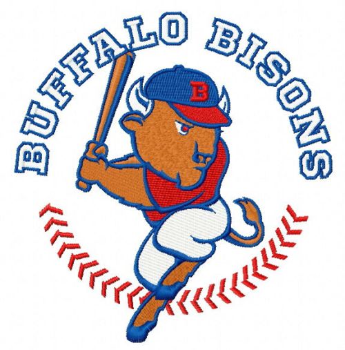 Buffalo Bisons logo 2 machine embroidery design