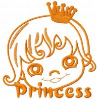 Princess free embroidery design