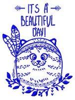 Indian cat 4 embroidery design