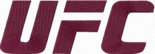 Ultimate Fighting Championship logo embroidery design