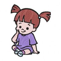 Boo embroidery design