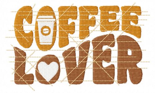 Coffee lovers free embroidery design