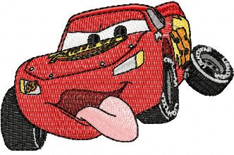 Lightning McQueen small size 2 machine embroidery design