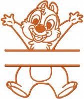 Dale monogram embroidery design