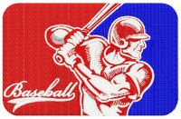 Baseball player 10 embroidery design