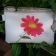 Embroidered bag with pink flower free design