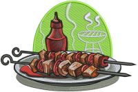 Shashlik embroidery design