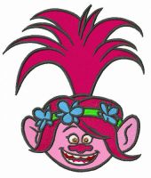 Troll Poppy embroidery design
