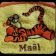 Towel with Tigger embroidery design