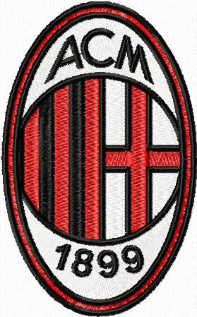 AC Milan machine embroidery design