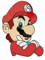 Nintendo Mario embroidery design
