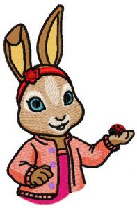 Cute bunny 2 embroidery design