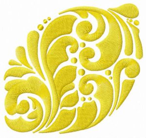 Diseño de bordado de limón.