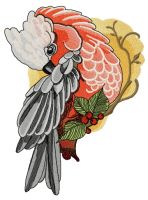 Galah embroidery design