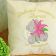 Pillowcase as a present with wonderful machine embroidery