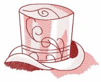 Tall hat free embroidery design