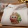 Hoodie with Labubu Christmas Bustle Embroidery design