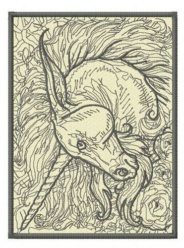 Unicorn 6 machine embroidery design