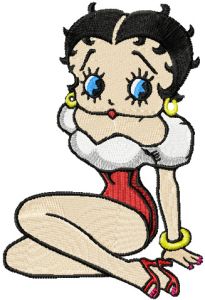 Betty Boop 11 embroidery design