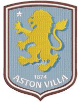 Aston Villa logo embroidery design
