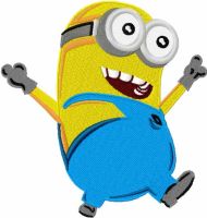 Happy Minion 5 embroidery design