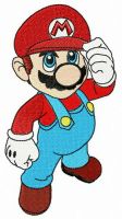 I'm Mario, nice to meet you embroidery design